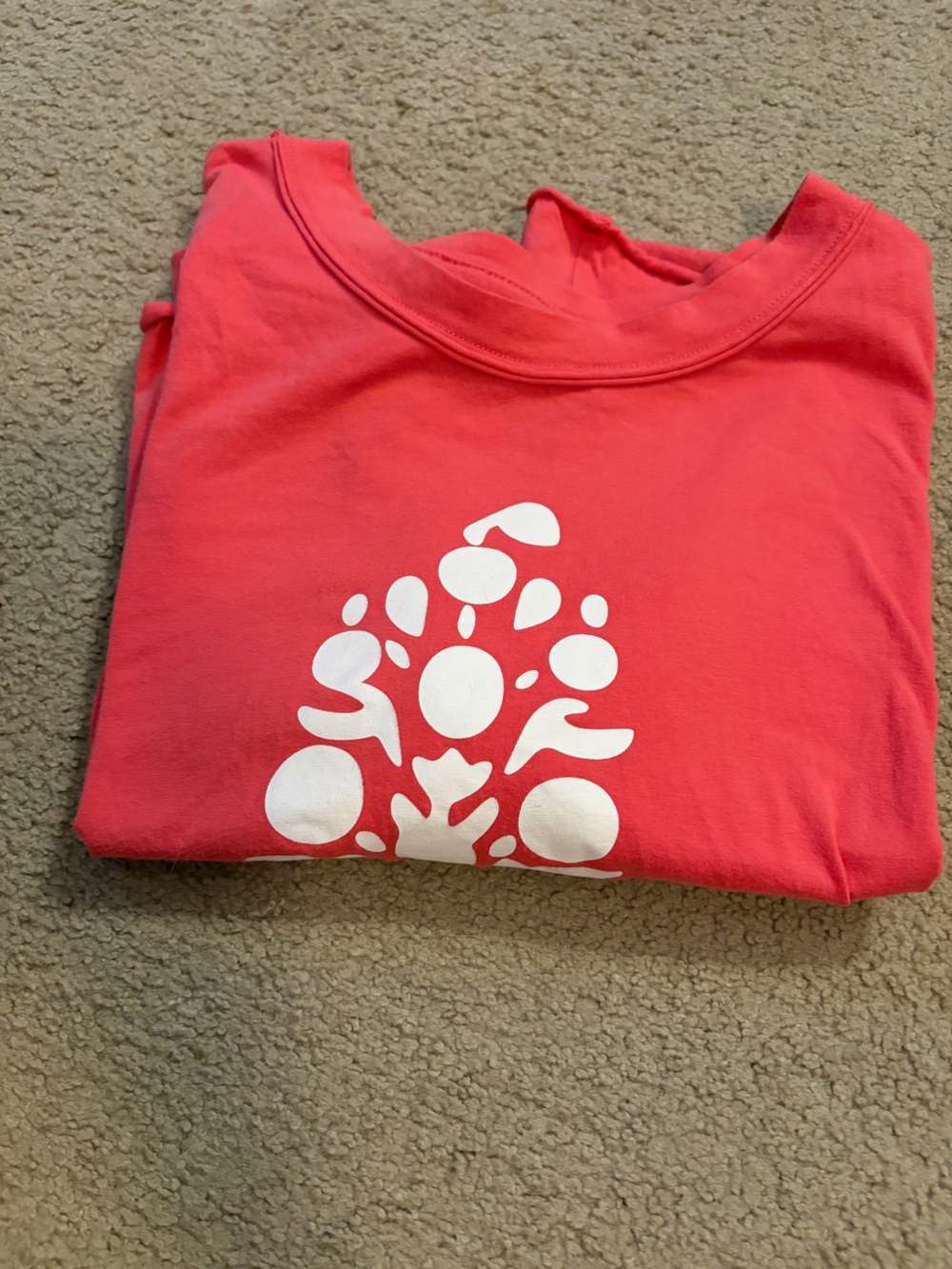 Women’s Coral Pink Graphic Tee - Soft Cotton Crewneck